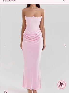 House of CB Persephone Dress in Pink - Size Small Cup Size A-C
